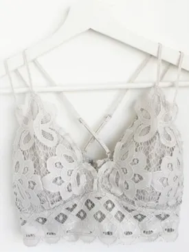 Ava Lace Bralette - Dove