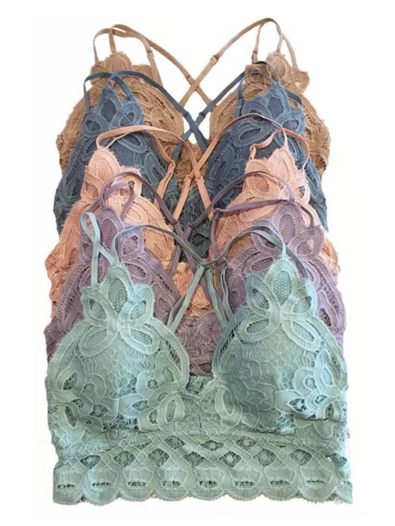 Ava Lace Bralette - Lavender