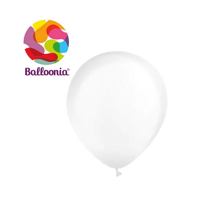 Balloonia 18" Balloon Crystal  Latex Transparent  25CT