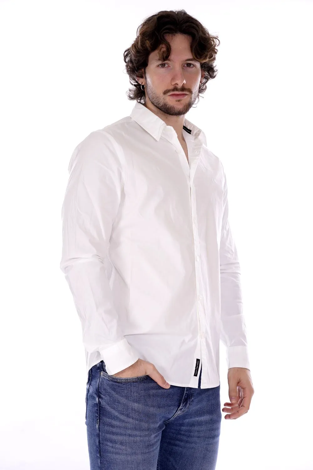 Calvin Klein Camicia Bianca Da Uomo