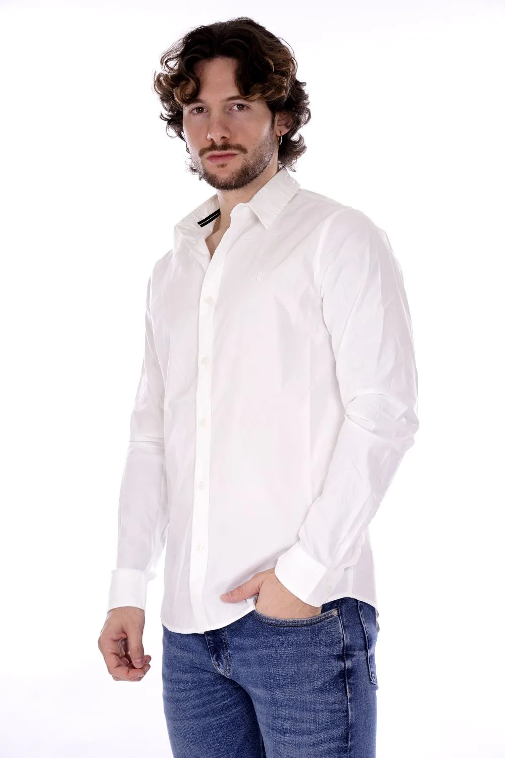 Calvin Klein Camicia Bianca Da Uomo