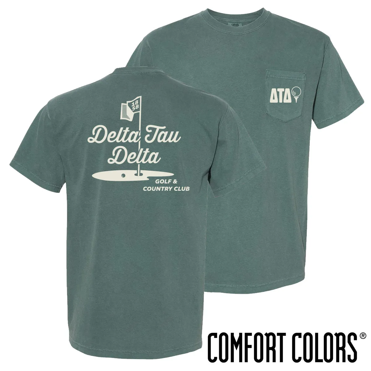 Delt Comfort Colors Par For The Course Short Sleeve Tee