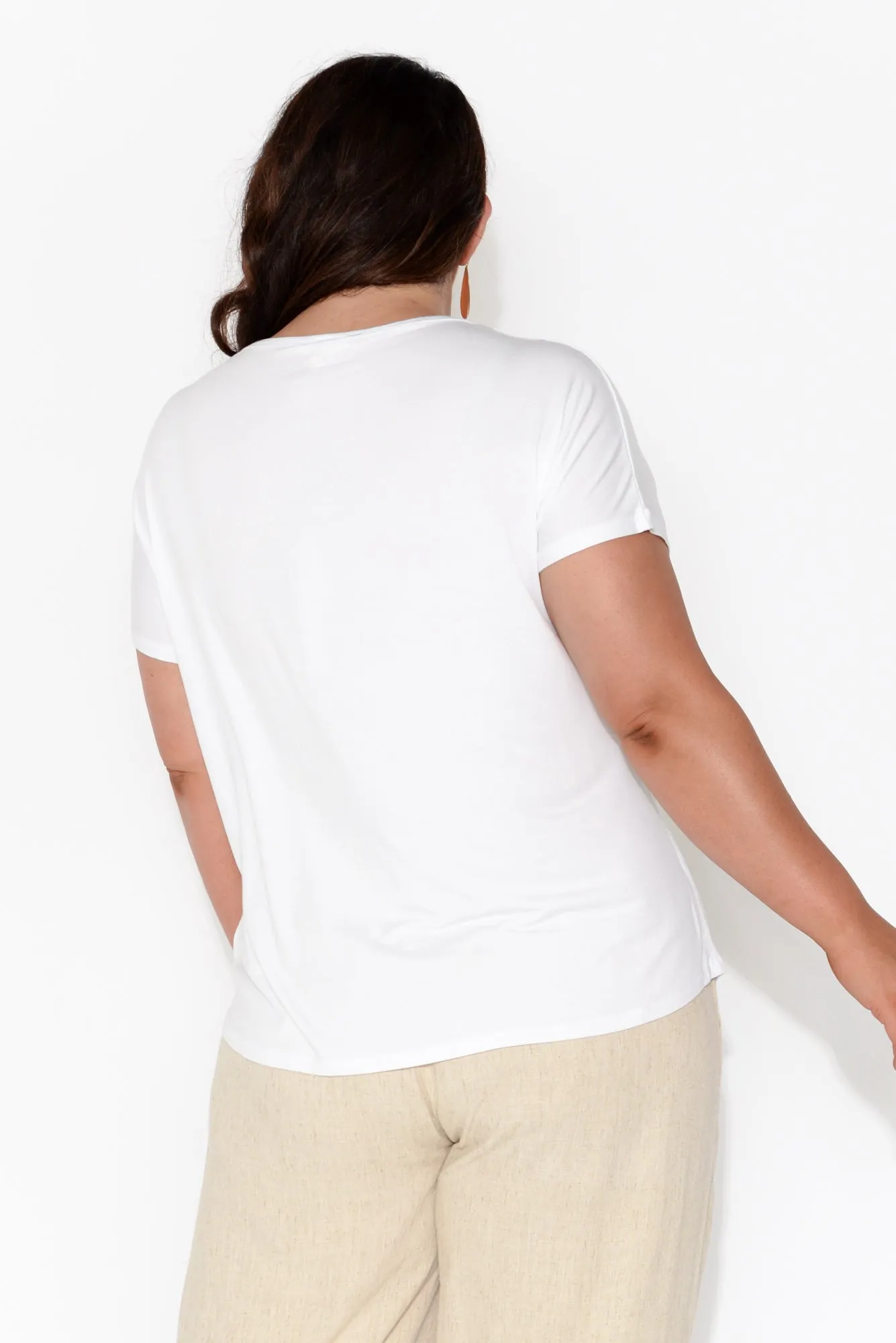 Eadie White Bamboo Top