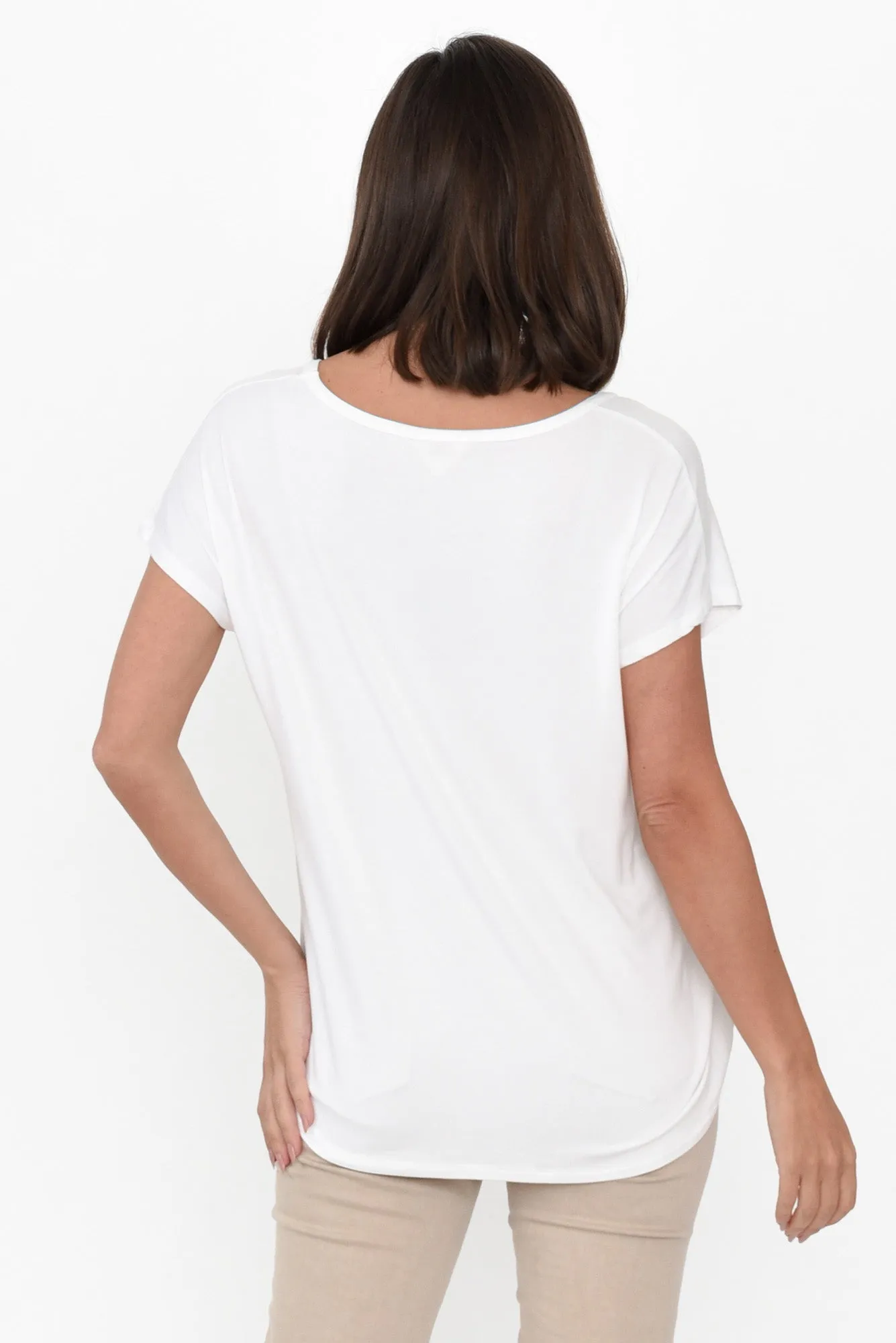 Eadie White Bamboo Top