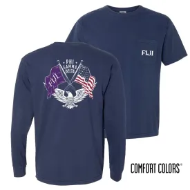 FIJI Comfort Colors Navy Patriot tee