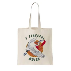 FLYING HERON TOTE BAG