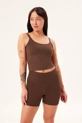 Gemma Scoop Tank Top - Earth