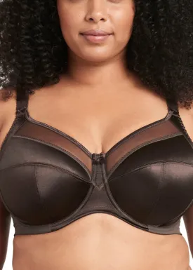 Goddess Keira Banded Underwire Bra, Chocolate