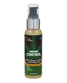 High Control Climax Control Gel for Men w/Hemp Seed Oil - 2 oz