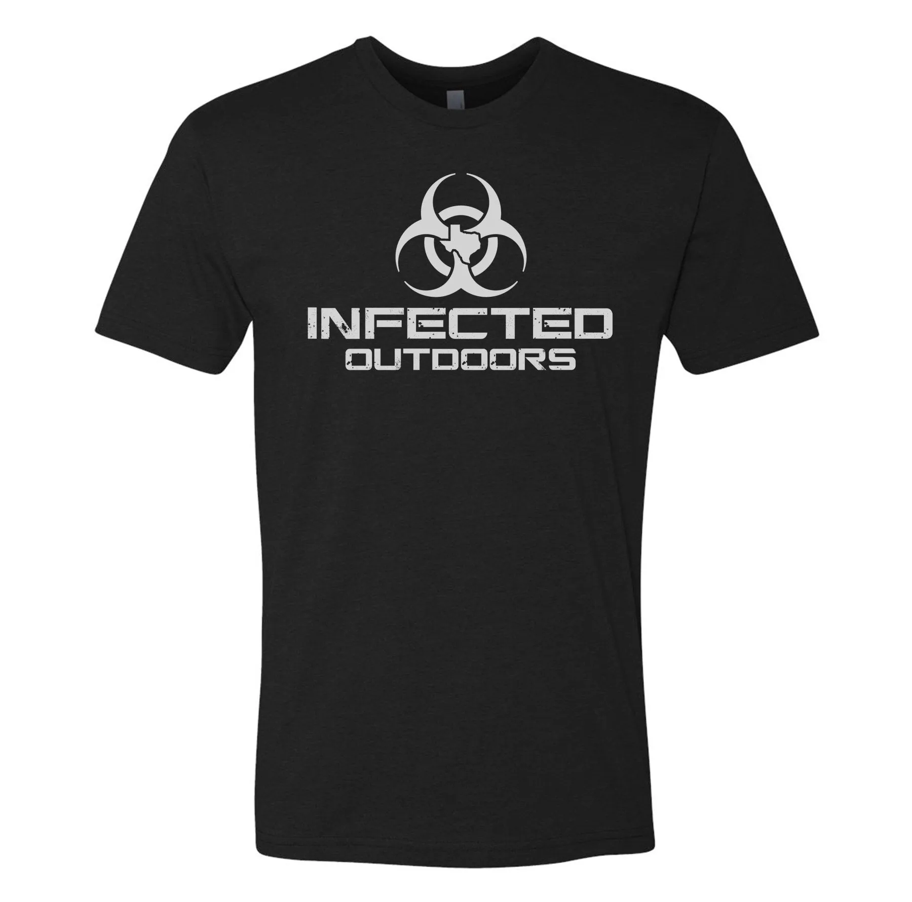 Infected Outdoors Stacked Logo Tee