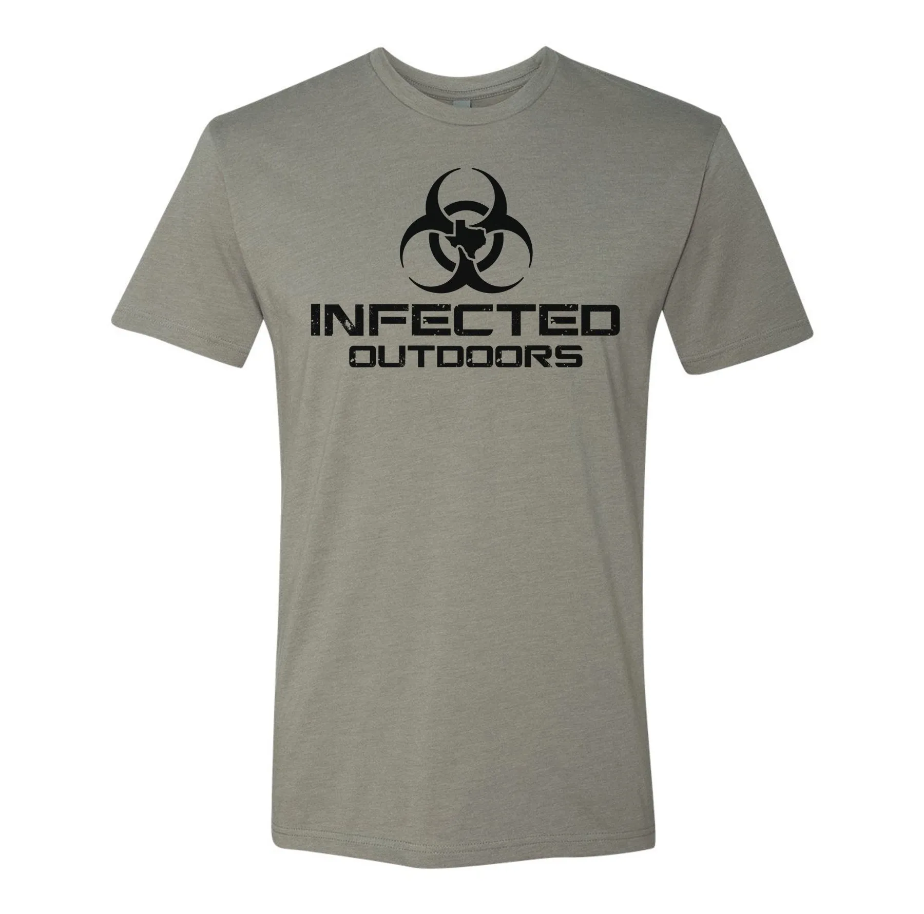 Infected Outdoors Stacked Logo Tee