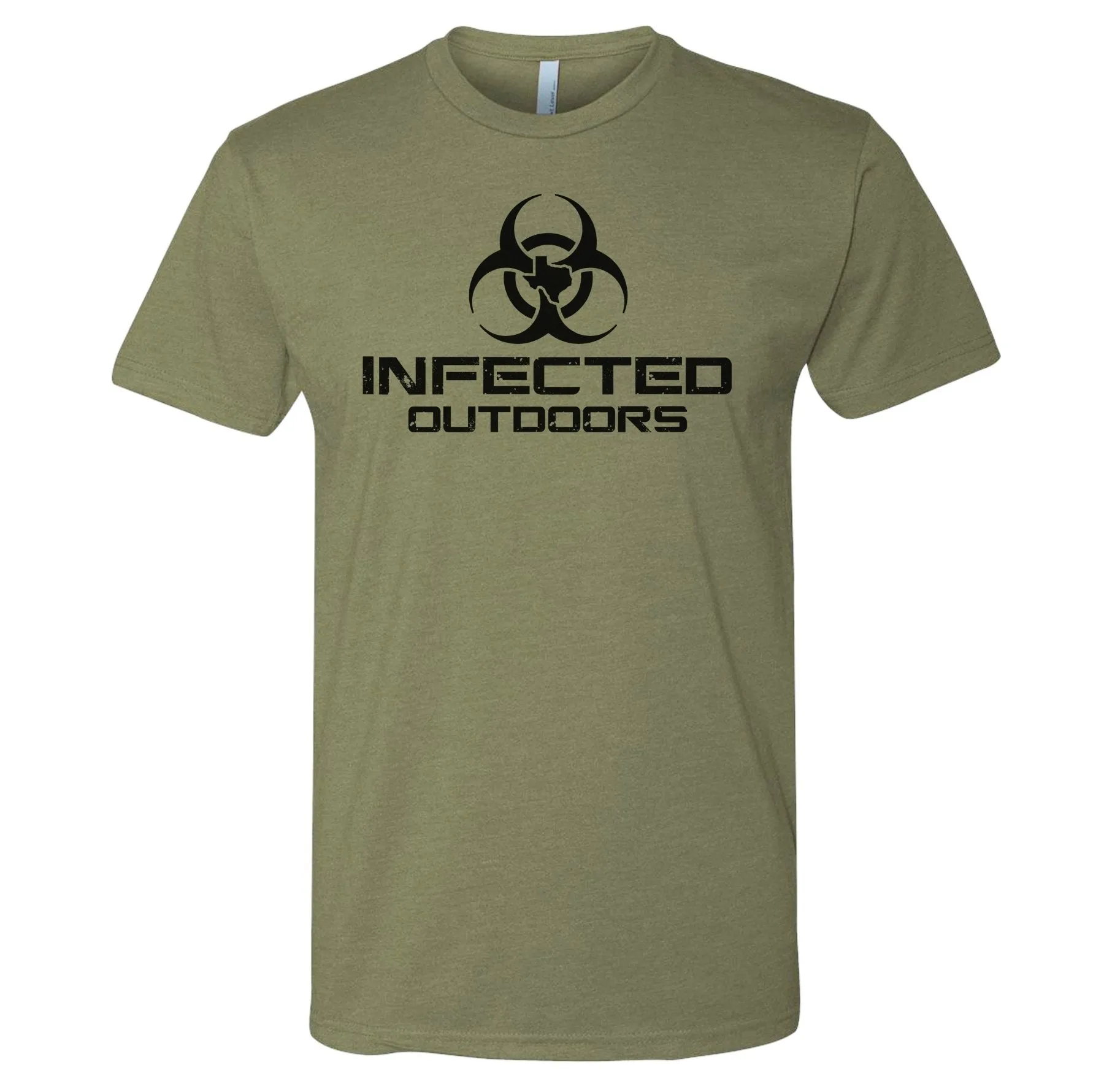 Infected Outdoors Stacked Logo Tee