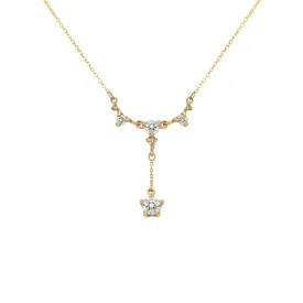 Lab Grown Brilliant Diamond Lune Palace Necklace