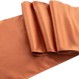 Lamour Satin Table Runner - Terracotta