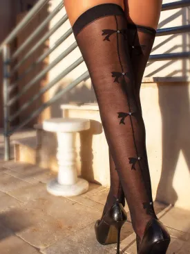 Liv Bow Backseam Stockings