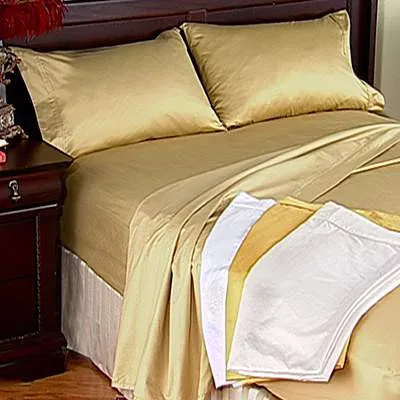 Luxury 800 TC 100% Egyptian Cotton Full Sheet Set In Gold