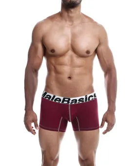 Male Basics Performance Boxer Burgundy