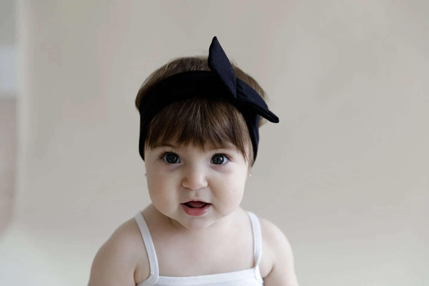 Mini Bow Headwrap // Blush