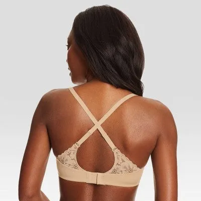 New - Maidenform Women's One Fabulous Fit 2.0 Extra Coverage Bra DM7549 - Beige 36DD