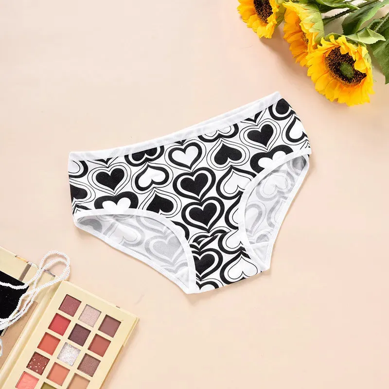 New Women's Panties Sexy Women's Lingerie Printed Panties Ladies Panties Breathable Panties Women's Fit Comfortable Cute Sweet