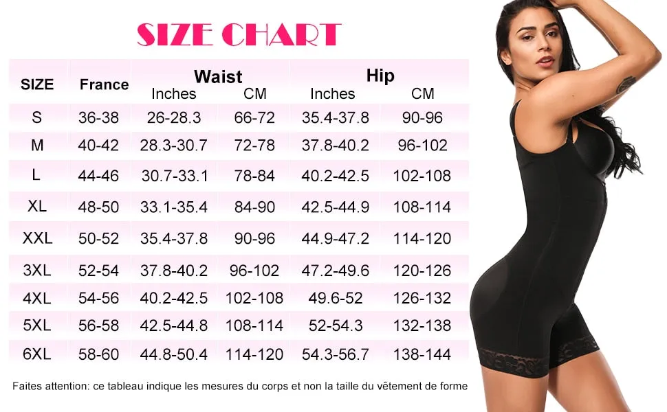 Open Bust Bodysuit Waist Corset Body Shaper Strap Underwear Girdles