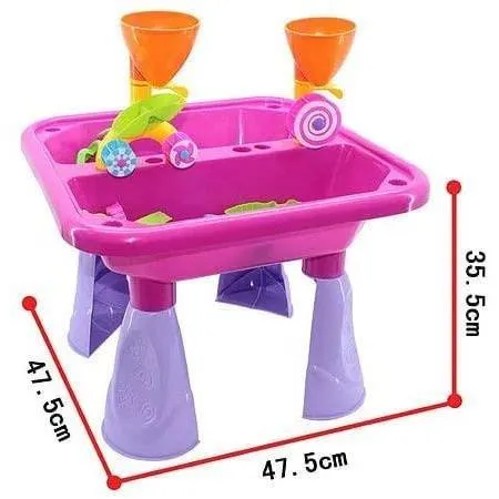 Pink Sand and Water Table Garden Sandpit Play Set