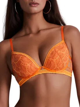 Pure Vibration Moulded Push-Up Bra - Orange Pulp