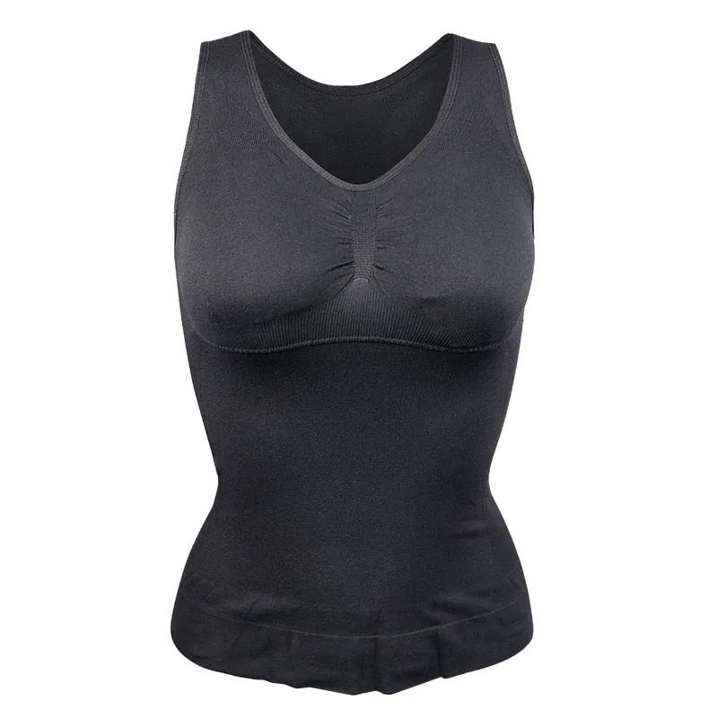 Shaper Slim Up Lift Plus Size Bra Tank Top Body Shaper Removable Underwear Vest Corset Shapewear