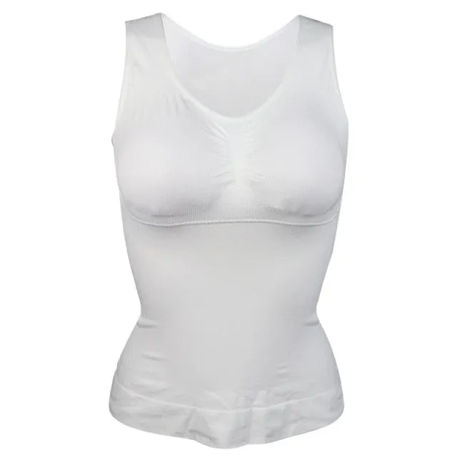 Shaper Slim Up Lift Plus Size Bra Tank Top Body Shaper Removable Underwear Vest Corset Shapewear