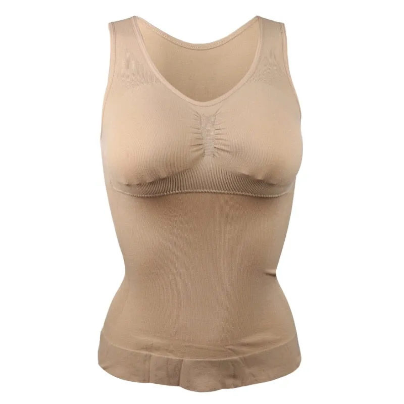 Shaper Slim Up Lift Plus Size Bra Tank Top Body Shaper Removable Underwear Vest Corset Shapewear