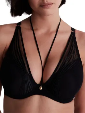 Sumptuous Waves High Apex Push Up Bra - Smoky Attraction