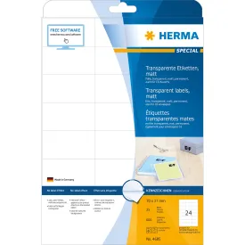 Transparent Label 70 x 37mm (4685)