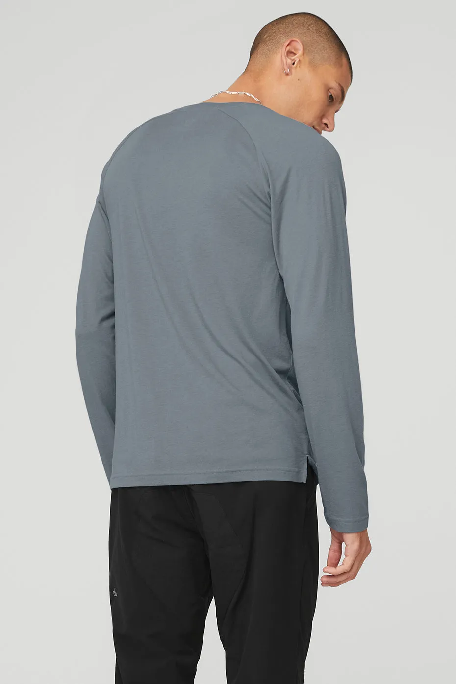 Triumph Long Sleeve Tee - Steel Blue