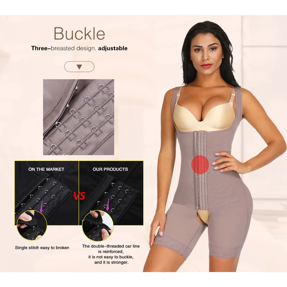 Women Full Body Shaper Seamless Thigh Corset Tummy Control